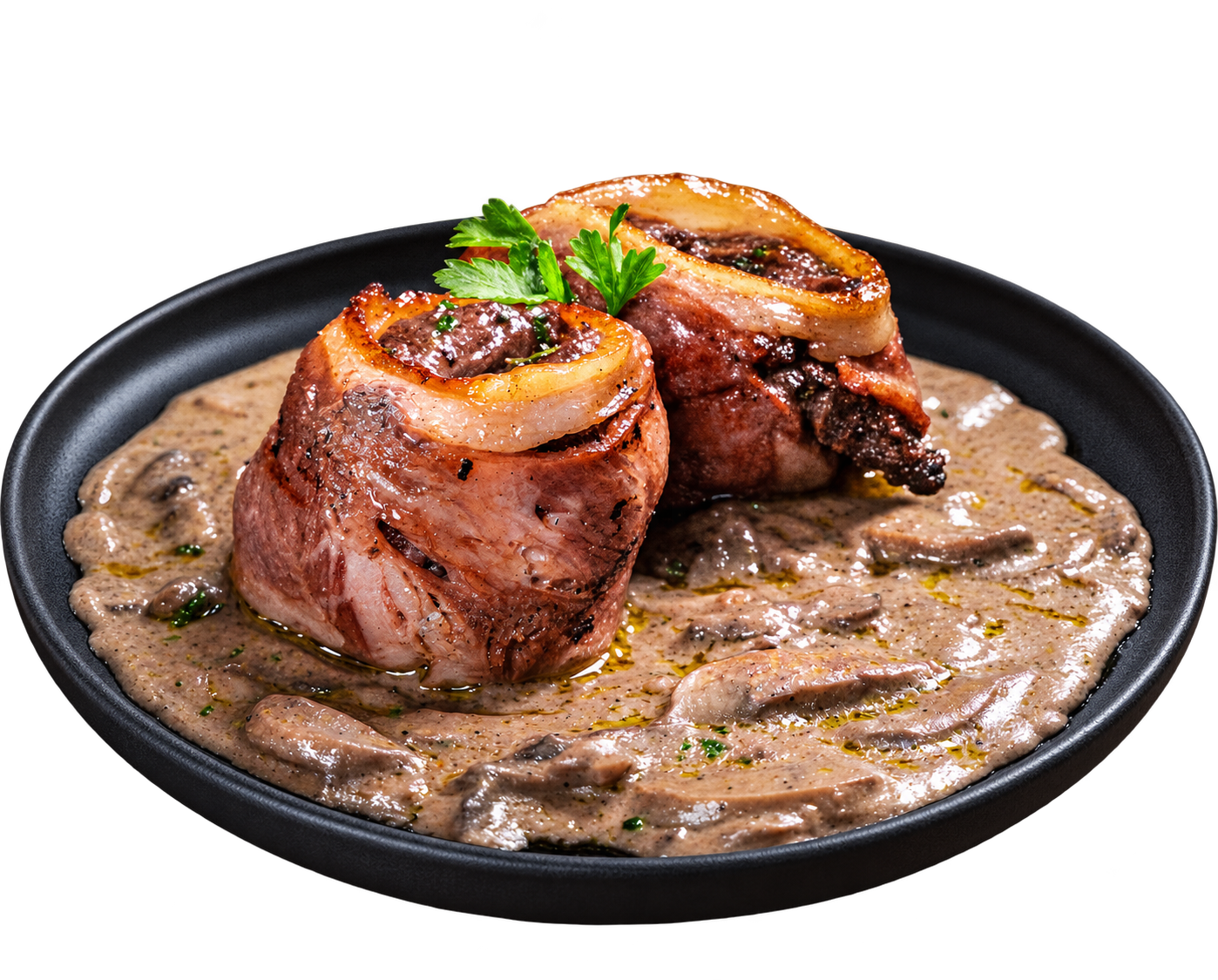 Lomo en salsa de champiñones