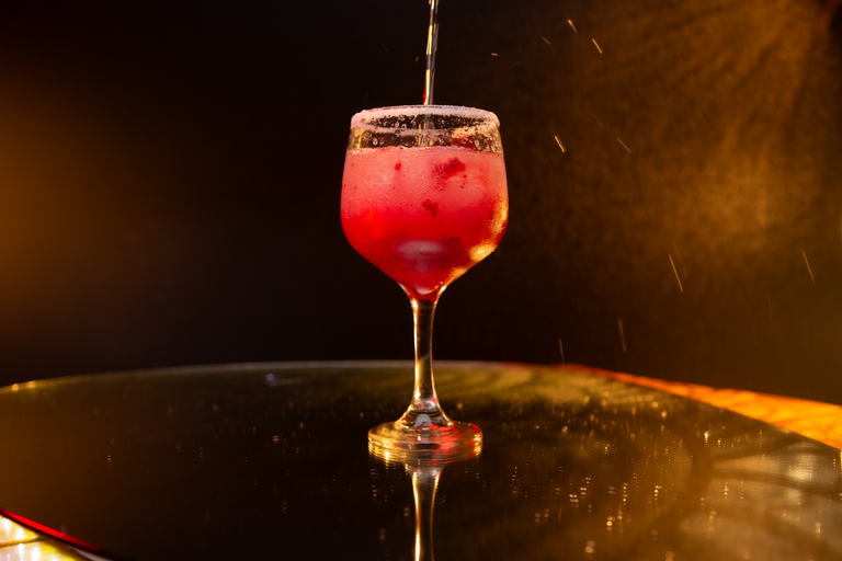 Red berry soda